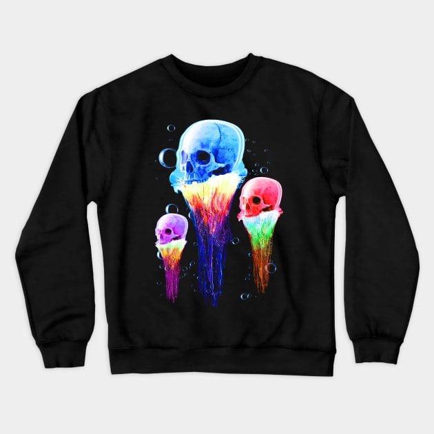 Jelly Skulls Crewneck Sweatshirt by robotface